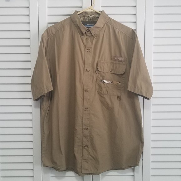 Columbia L Sharptail PHG Shooting/Hunting Short Sleeve Shirt - Picture 1 of 9